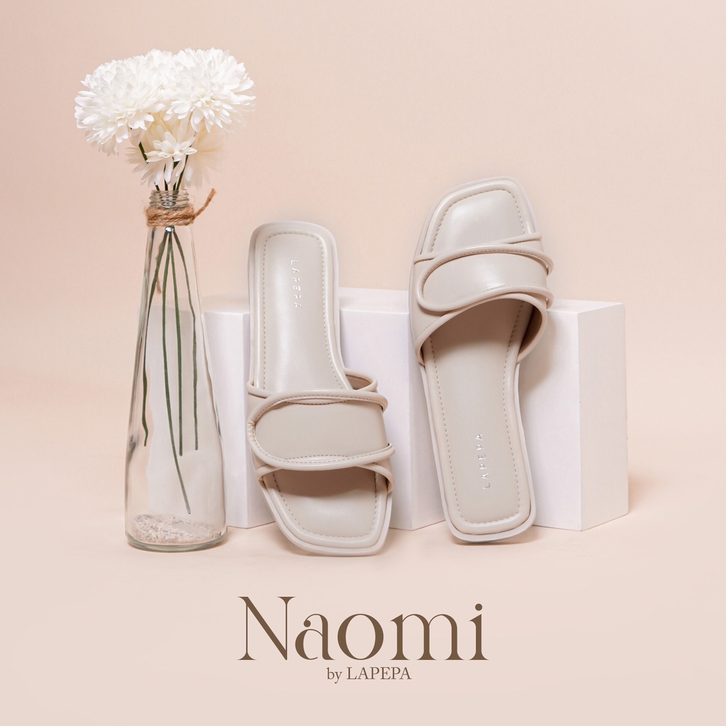 AVLINSTORE - tipe NAOMI Sandal Wanita Teplek Empuk Casual Sendal Slop Rumah Flat Cewek Kasual Kekinian