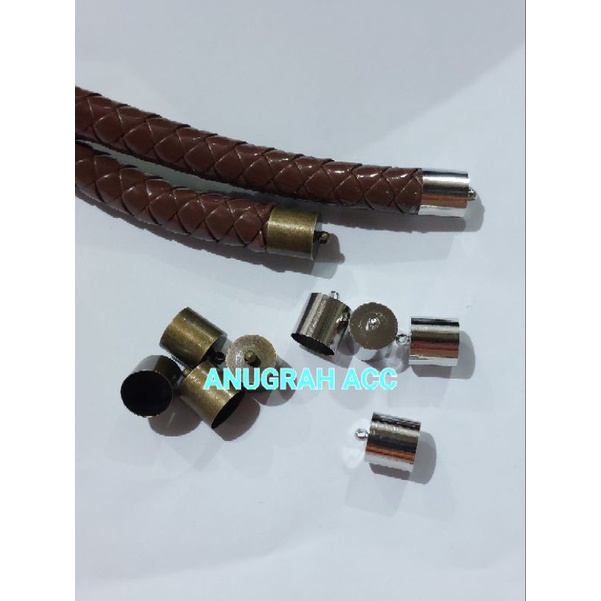 klep ujung tali model topi diameter 1.2cm