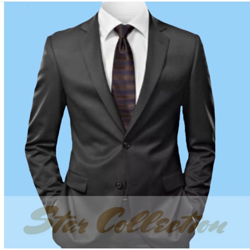 Jas blazer pria almamater jas hitam jas formal jas Korea jas hitam jas jumbo jas sekolah