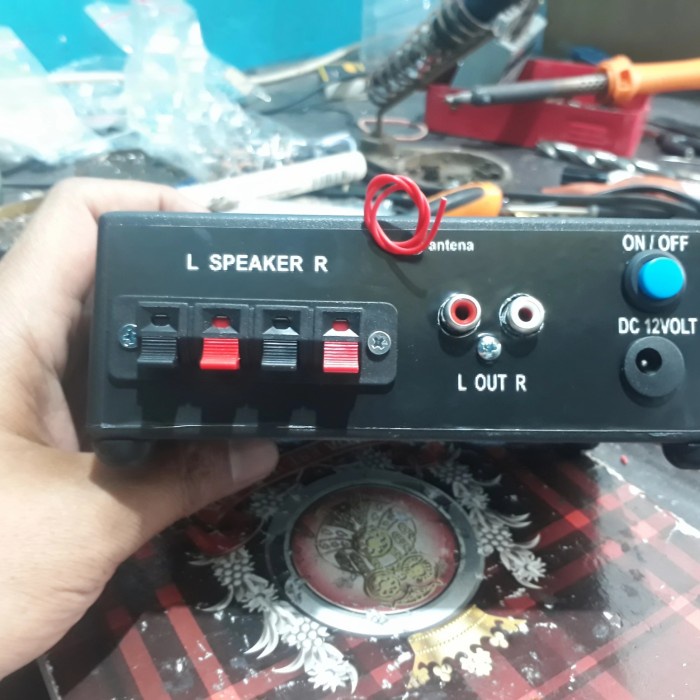 Wtb001 Ampli Mini Karaoke Mp3 Bluetooth Rakitan Siap Pakai Terlaris