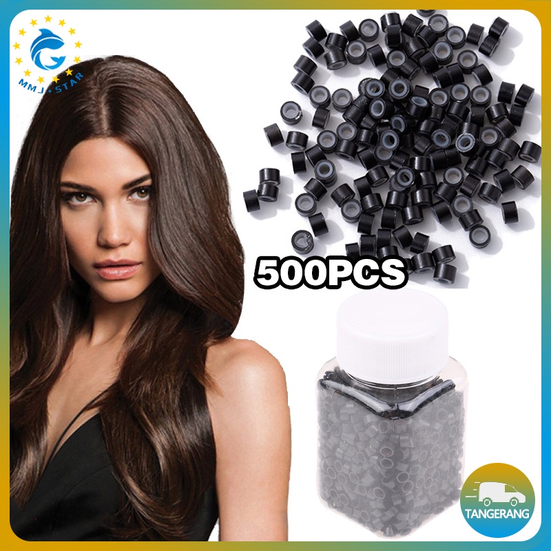 【Isi Sekitar 500pcs】Ring Rambut Extension/Ring Sambung Rambut Silicone