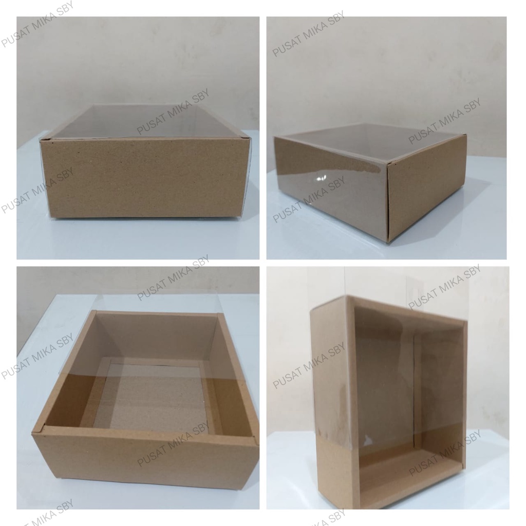 Kotak Box Craft Kemasan Sajadah dll, Uk. 19 x 17 x 8 cm Slop Mika