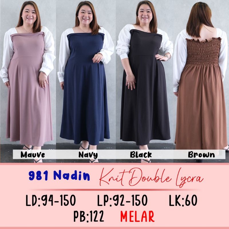 NADIN KOREAN DRESS JUMBO GAMIS BIGSIZE