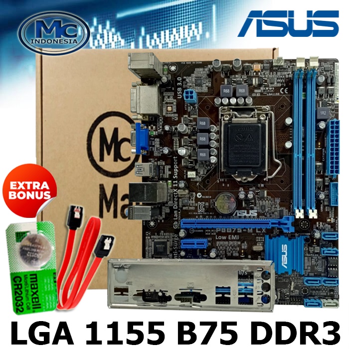 Motherboard MOBO Mainboard B75 LGA 1155 HDMI (USB 3.0)