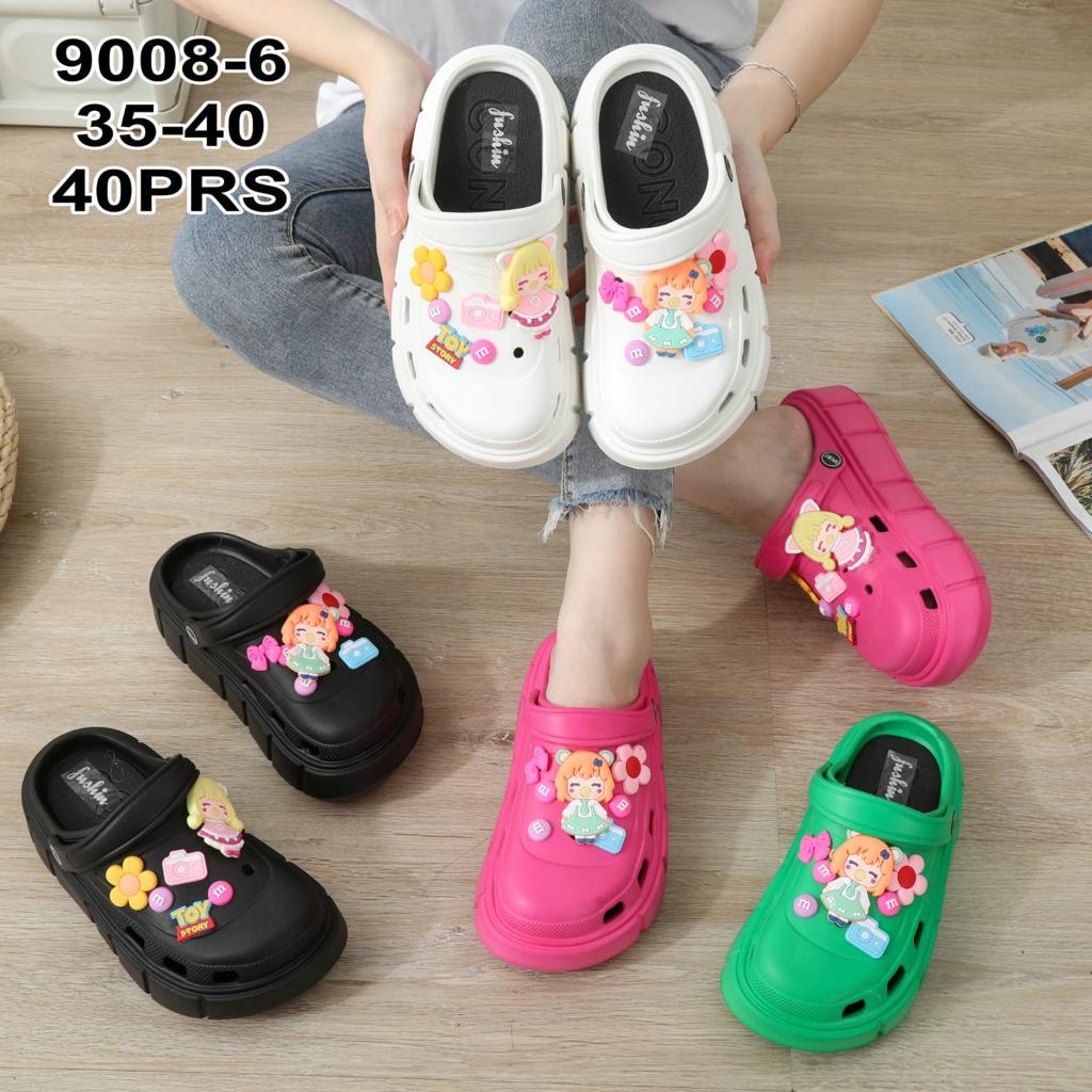 GN-9008-6 Sandal Wanita Impor Bahan EVA Rubber Gaya Fashion Motif Cartoon Toy Story