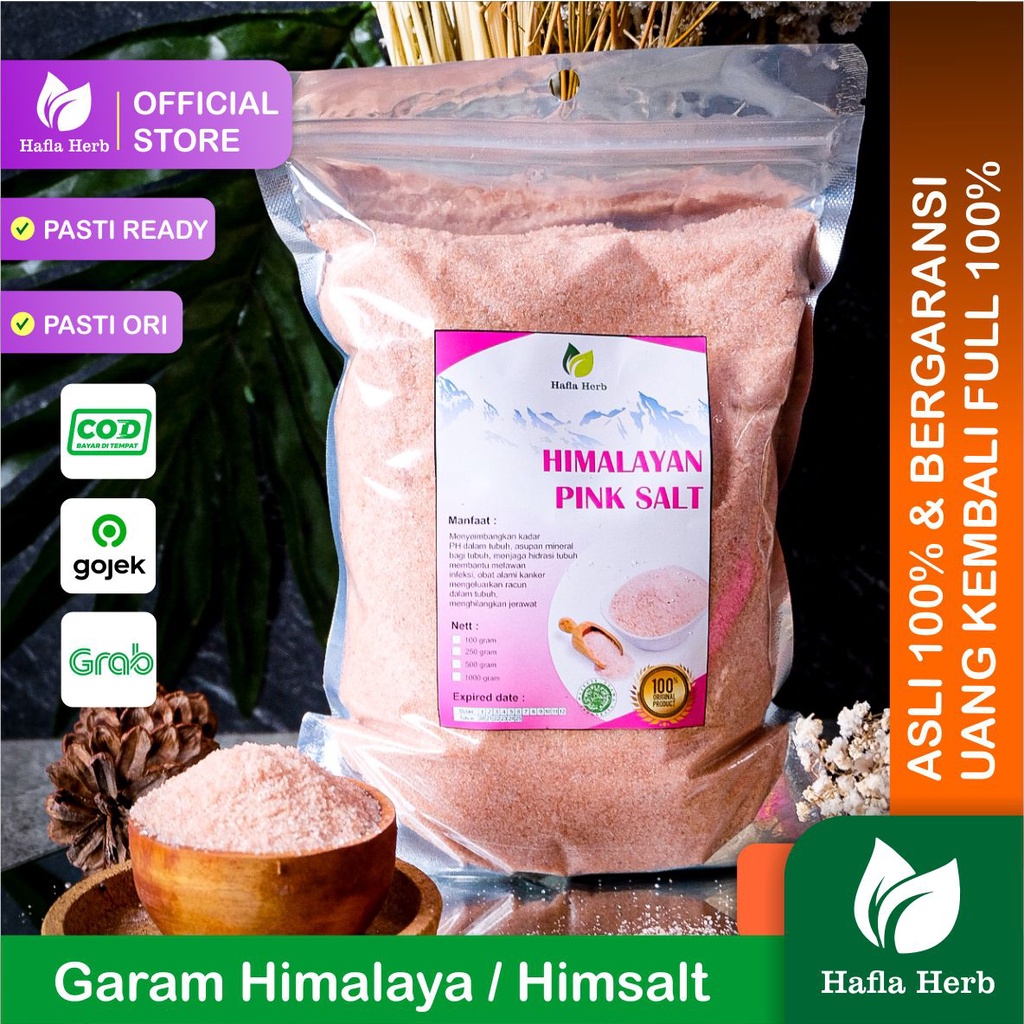 Garam Himalaya Original 1 kg Asli Organik Garem Himalayan Salt Himsalt Organic MPASI