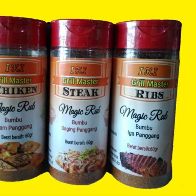 

✨STAR✨ Grill Master Magic Rub Steak / Chiken / Ribs 60gr serbuuu !