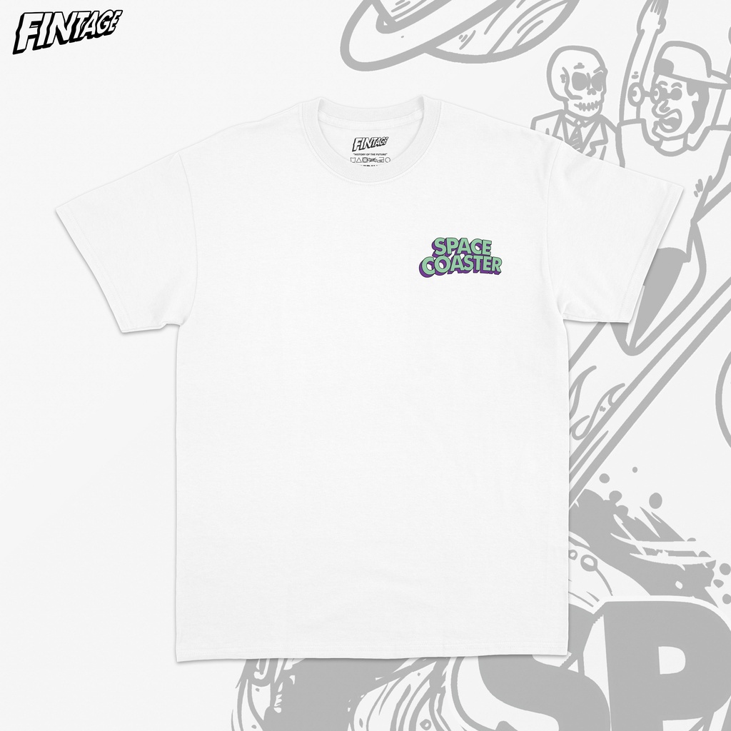 Fintage Tees | Space Coaster White | No Box