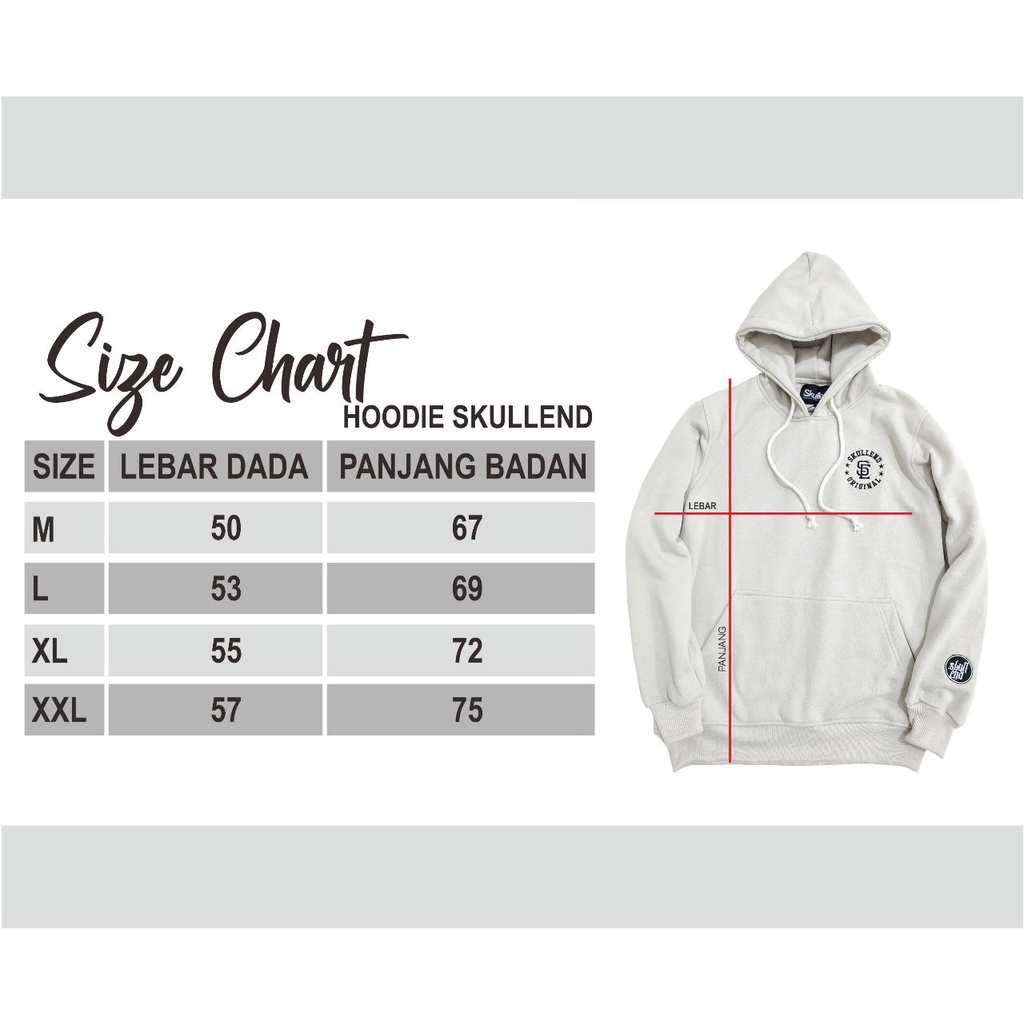 SKULLEND Jaket Hoodie Oversize Sweater Jumper Pria Wanita Original Premium Distro