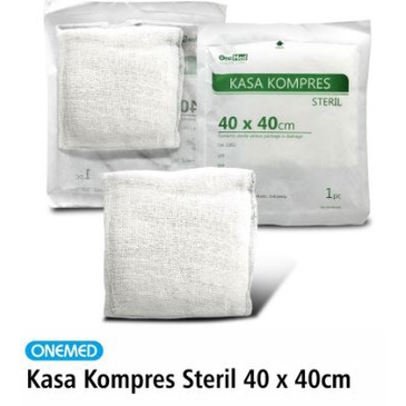 ONEMED KASA KOMPRES STERIL 40 x 40cm 1pcs / Penutup Luka Perban Kasa Balut Perban