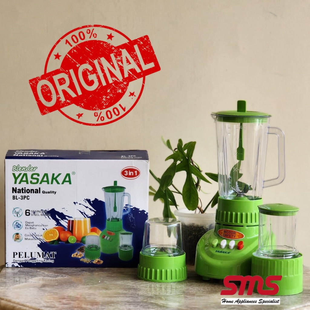 Jual Blender YASAKA National Quality 3 in 1 Type BL3PC Shopee Indonesia