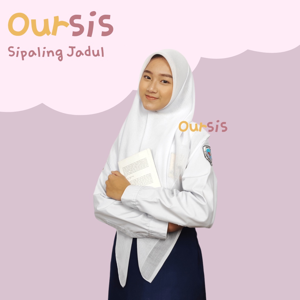 ᴏᴜʀꜱɪꜱ Kerudung Sekolah Segi Empat Paris | SiPALING JADUL