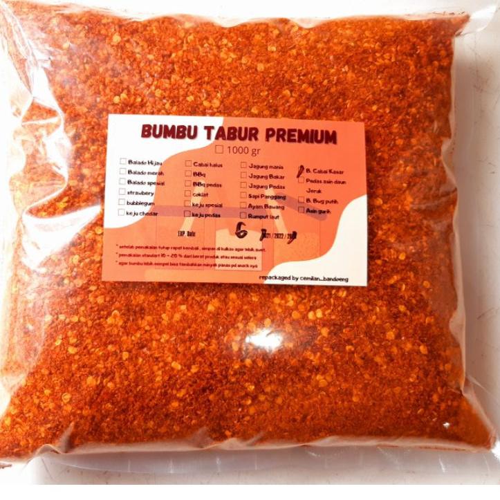 

limited STOCK!Bubuk Cabai Kasar hot jeletot Original dan aroma daun jeruk 1 kg|RA1