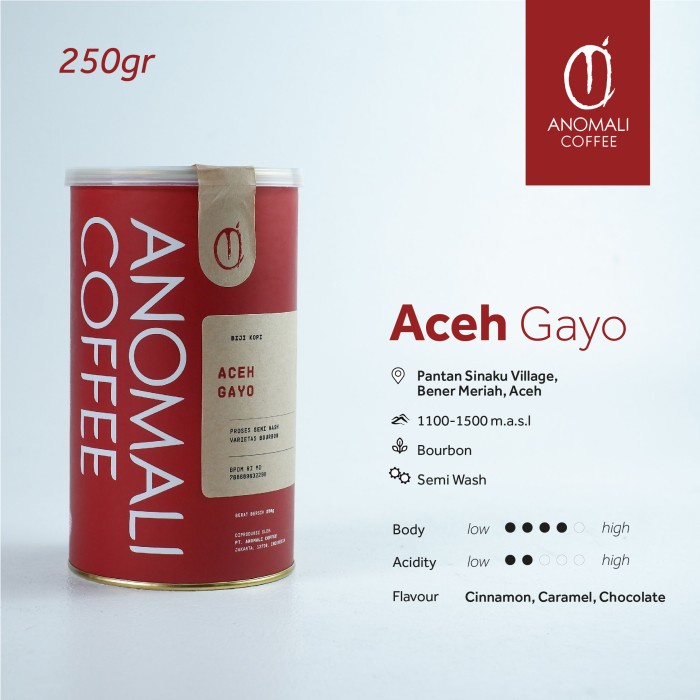 

Anomali Coffee Biji Kopi Aceh Gayo 250gr