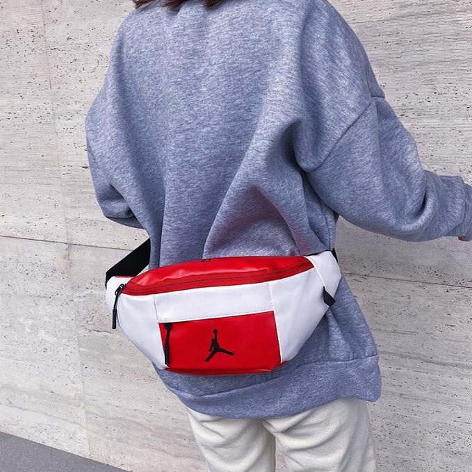 EXHU WAISTBAG AIR JORDAN LEATHER PU / TAS JORDAN / WAISTBAG JORDAN け 56
