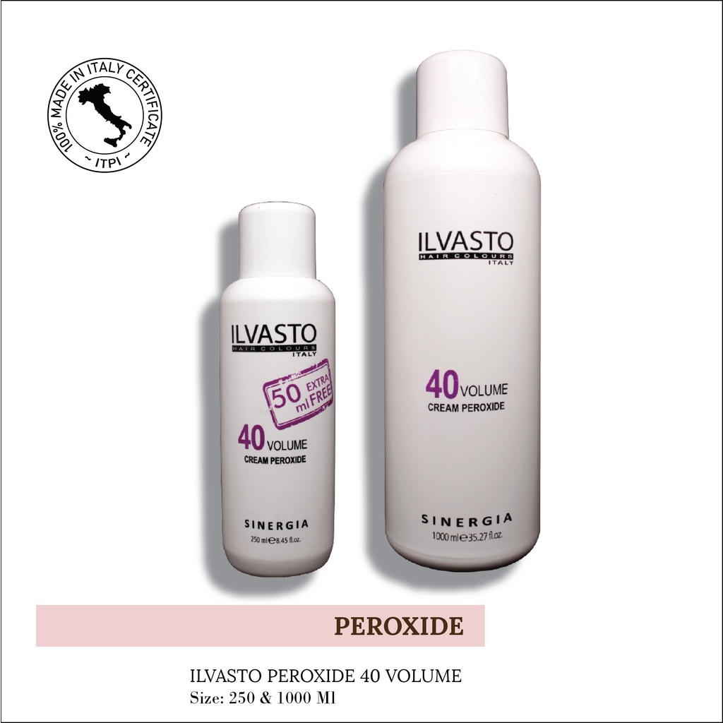 Ilvasto Peroxide 40 Vol 250 ML & 1000 ML (Cream Developer)