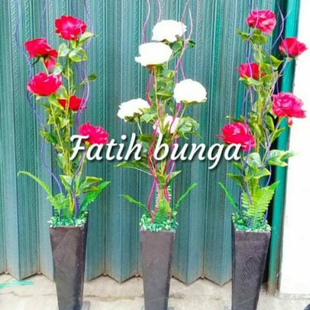 Bunga rose jumbo-bunga hias-bunga plastik-bunga artificial