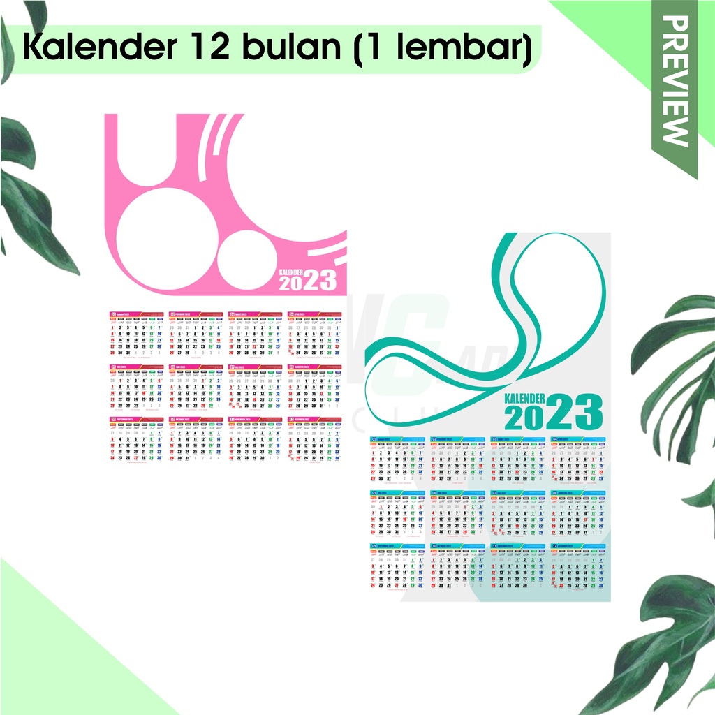 

KALENDER 2023 12 BULAN PART 2 (1 LEMBAR)