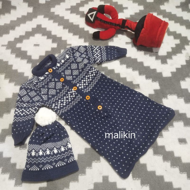 MALIKIN JUMPER SLEEPING + KUPLUK UNISEX 0-6 BULAN