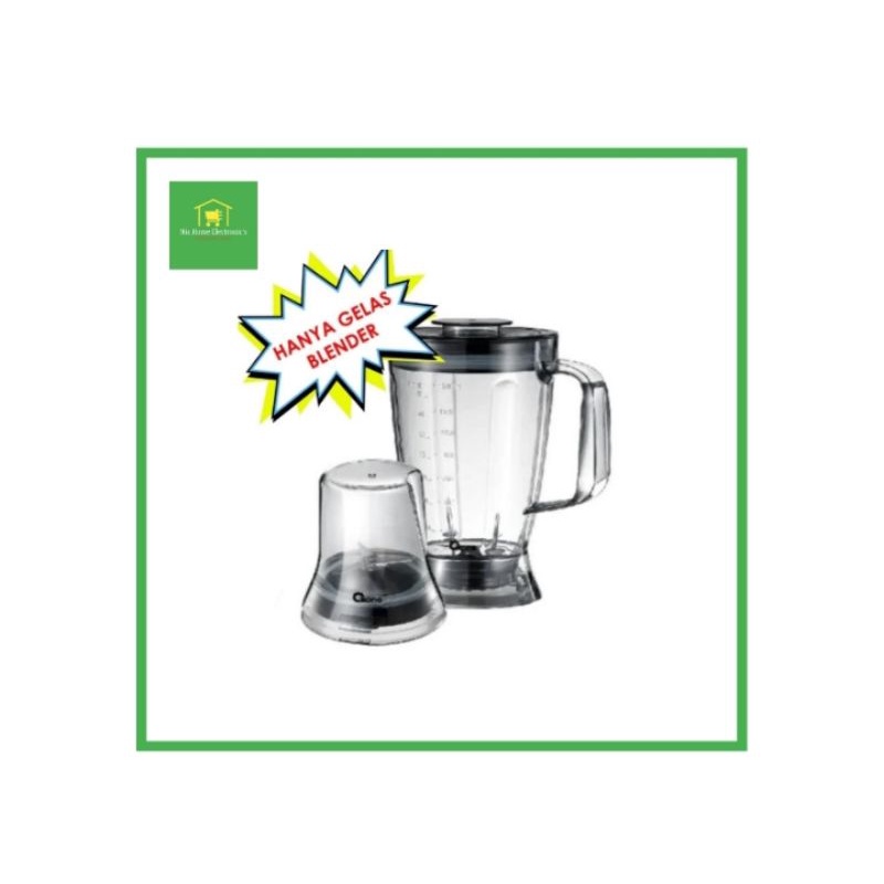 Oxone OX-291 Blender and Grinder 1.8L, Gelas Plastik Detachable