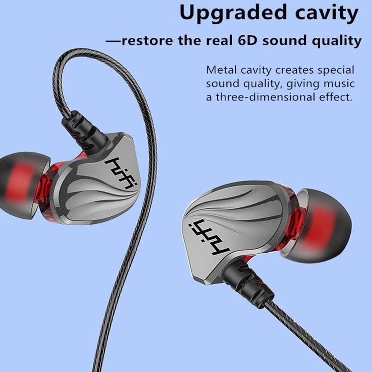 Handsfree Earphone 6D Headset Gaming Stereo Bass Surround Headset Kabel