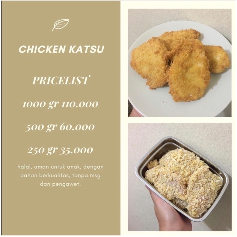 

Chicken Katsu homemade tanpa msg dan pengawet