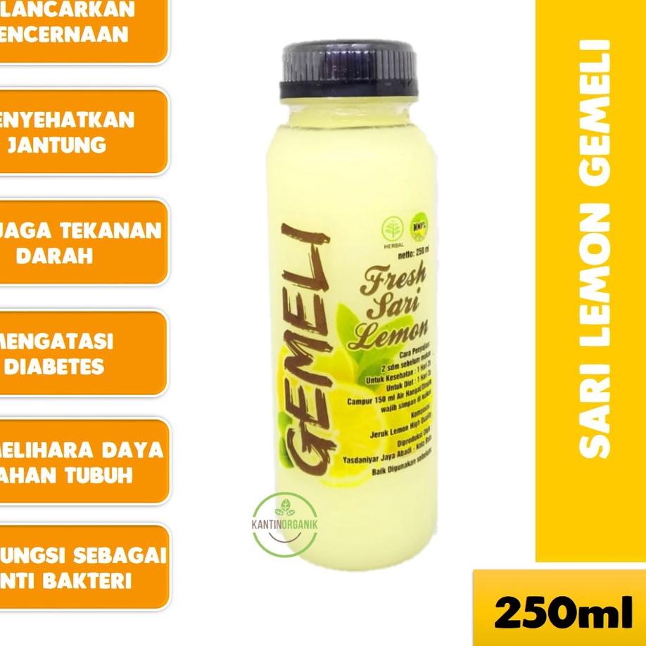 

limited Edition✔️Sari Lemon Pure Gemeli 250ml | 100% Murni | Untuk Diet & Detoks|KD3