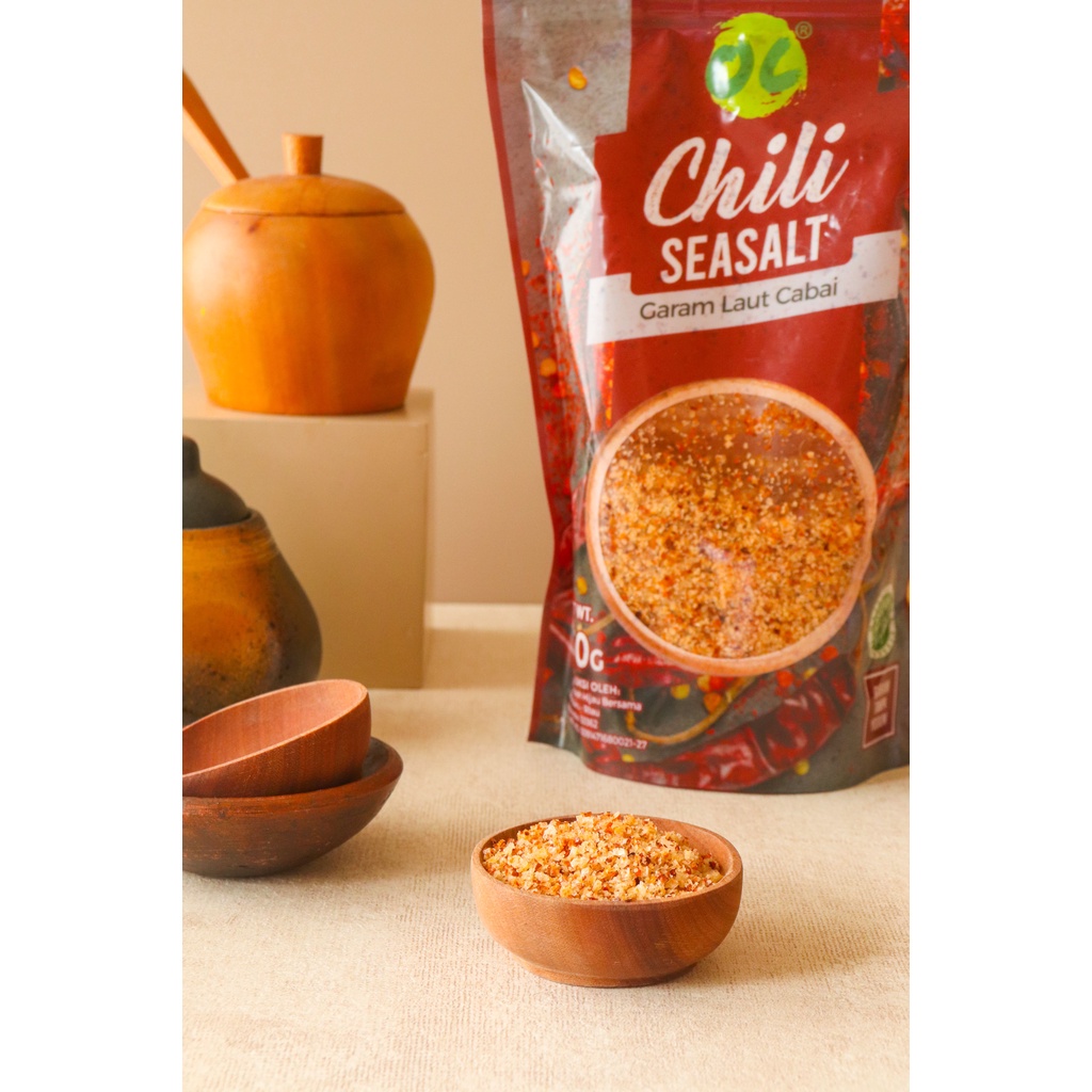 Organic Center Chili Sea Salt 250gr - Garam Laut Cabai