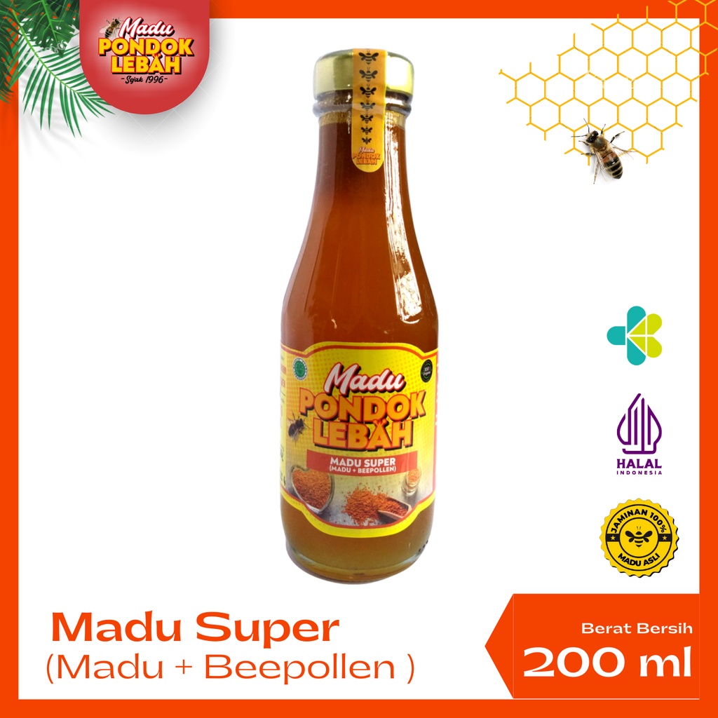 

Pondok Lebah - Madu Asli Murni Super Pollen 200ml