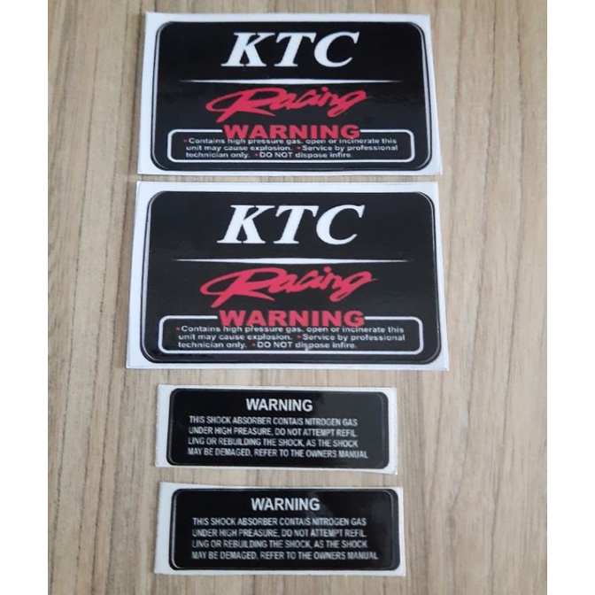 STICKER KTC SHOCK BREAKER