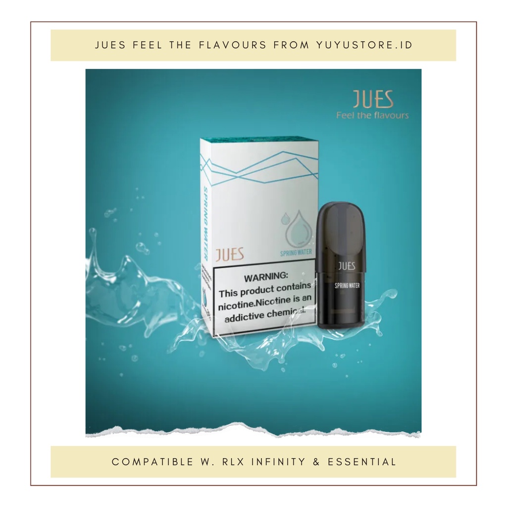 JUES Pod Pro Ceramic Original - Spring Water (RELX Infinity Essential Compatible)