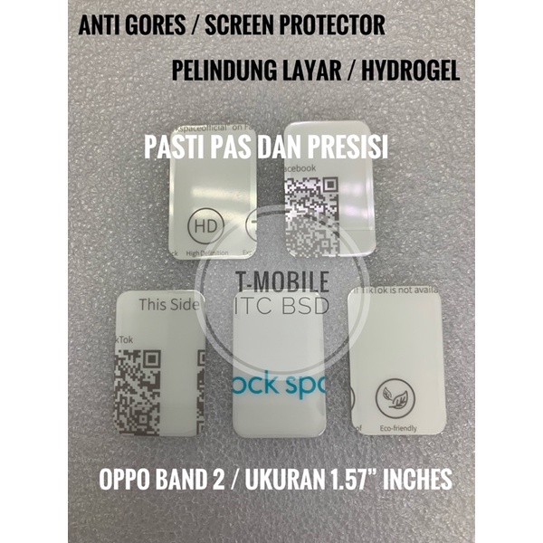 Anti Gores / Screen Protector / Anti Gores Hydrogel OPPO Band 2 1.57"