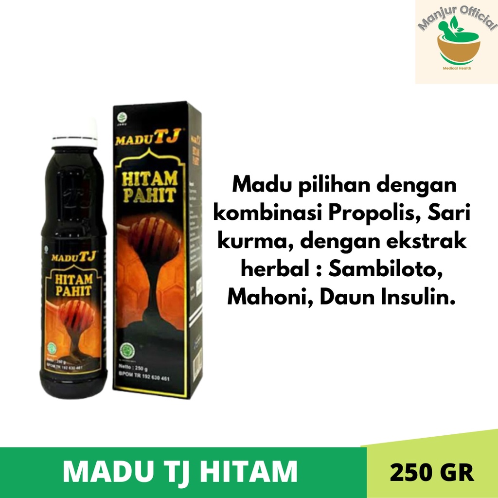 MADU TJ HITAM PAHIT - 250 Gram