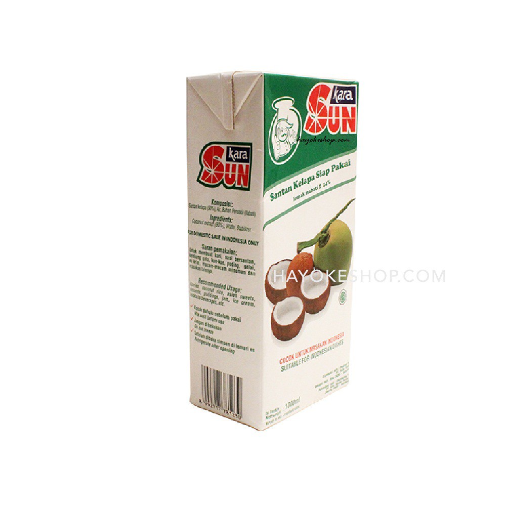 

Sun Kara Santan Kelapa 1000 ml ( 1 Liter)