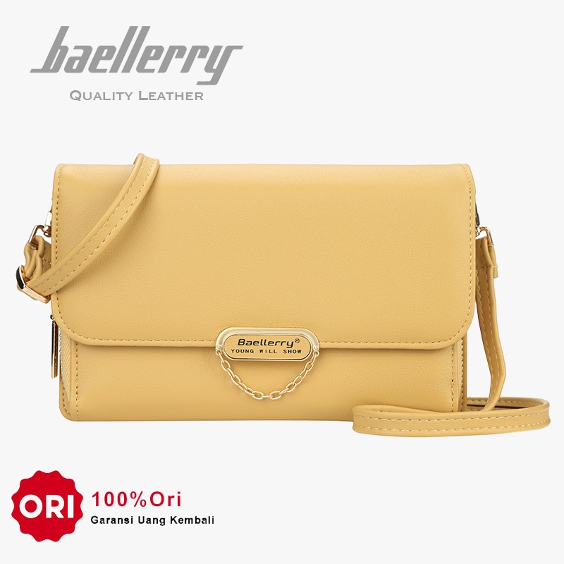 BAELLERRY N8606 Tas Selempang Wanita Bahan Kulit PU Leather Premium WATCHKITE WKOS