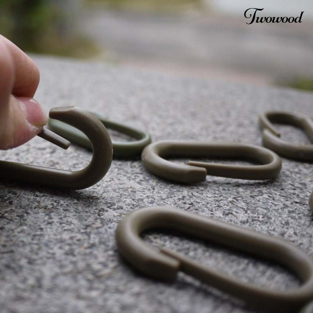 Twowood 5Pcs Klip Carabiner Universal Bentuk U Untuk Tas Backpack