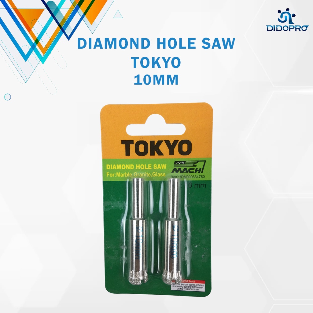 Mata Bor Kaca 10 mm / Hole Saw / Holesaw Kaca 10mm Tokyo