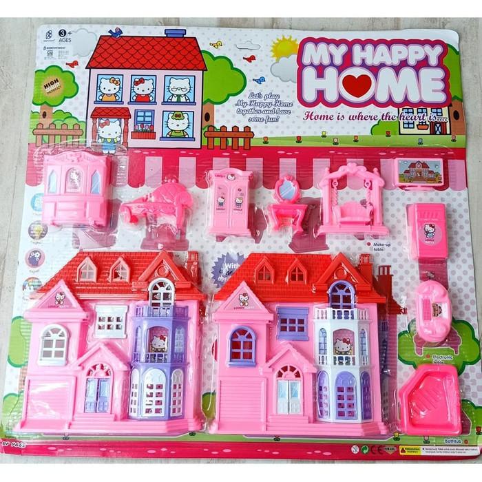 Mainan Anak Rumah rumahan LOL Hello Kitty My Happy Home Hello Kitty LOL / Mainan Anak Rumah Vila Vil