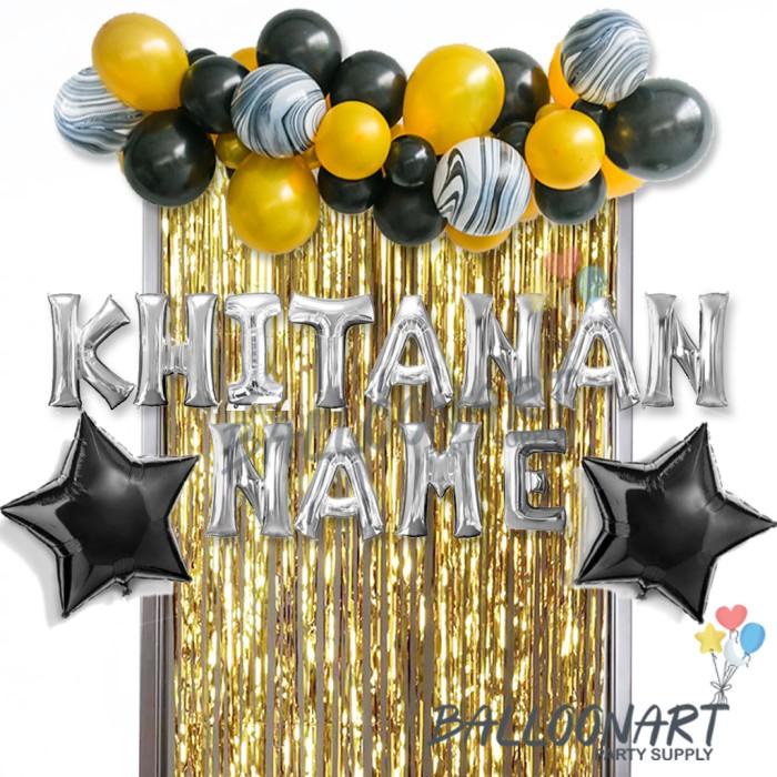 Backdrop Khitanan Garland Simple Dekorasi Set/Dekorasi Khitanan Anak Murah