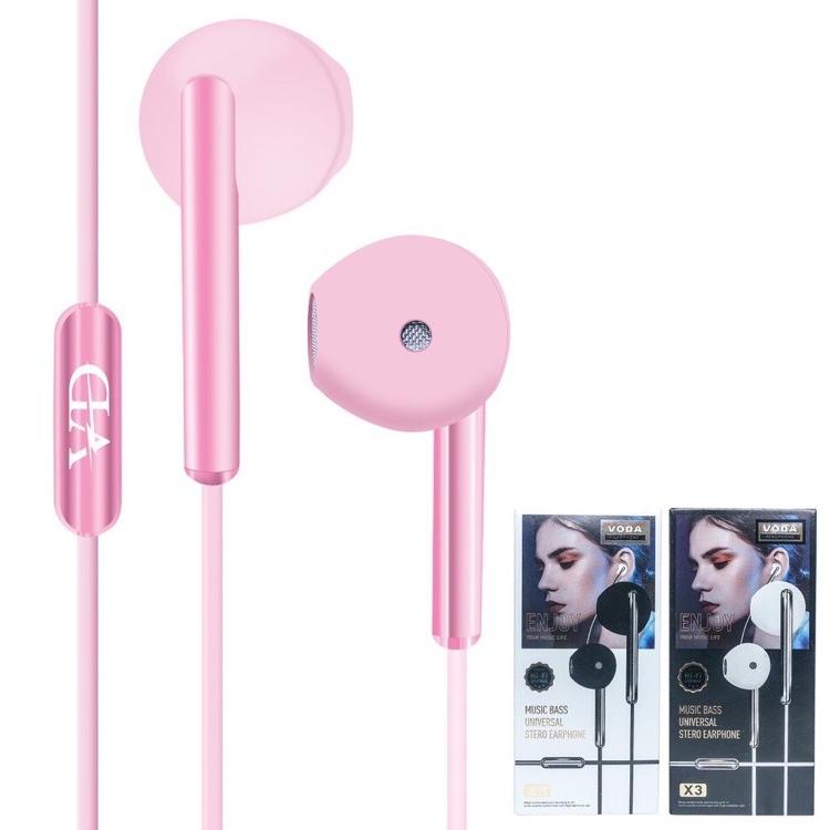 kodes9S3e--BUDS IN-HF / HEADSET / HEDSET / HANDSFREE / EARPHONE VODA X3 BASS TERBAIK