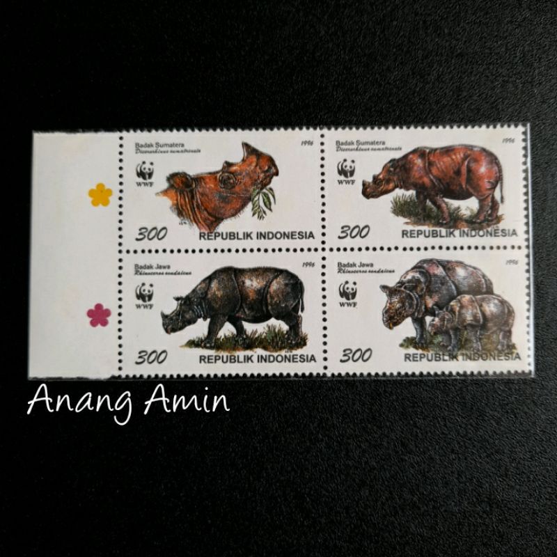 

LOT.F13 PRANGKO INDONESIA I-504 4V WWF BAD*K 1996 KOMPLIT SET