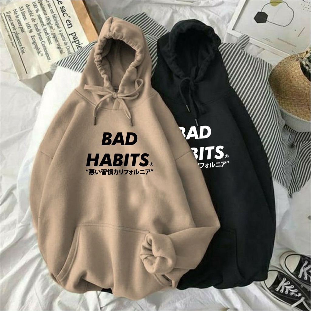 SWEATER OVERSIZE BAD HABITS | SWEATER HOODIE UNISEX