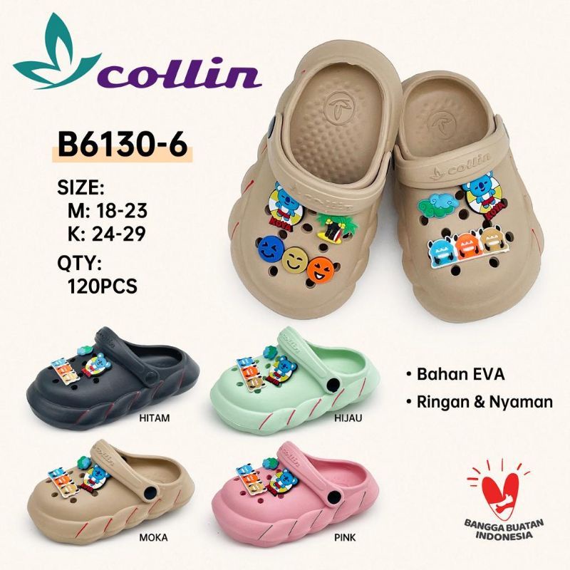 Sandal Anak Lucu Motif Koya l Sandal Baim Karet Empuk l Collin B6130-6 MK Uk 18-29