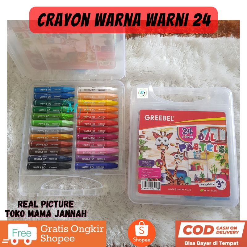 

Crayon 18 Warna Crayon Oil Pastel Greebel TiTi Joyko Crayon 36 Warna 12 Warna