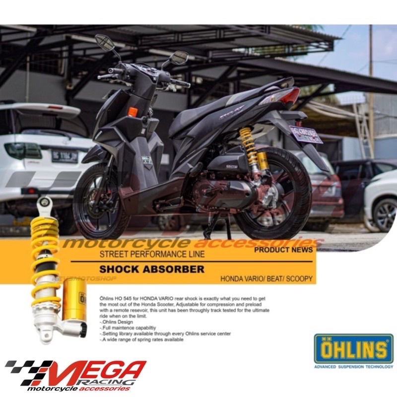 Shockbreaker Tabung Bawah OH 330mm &amp; 310mm Click Fungsi Vario 110 125 150 Xeon Mio Beat Scoopy Spacy M3 Soul GT Mio J Fino Lexi