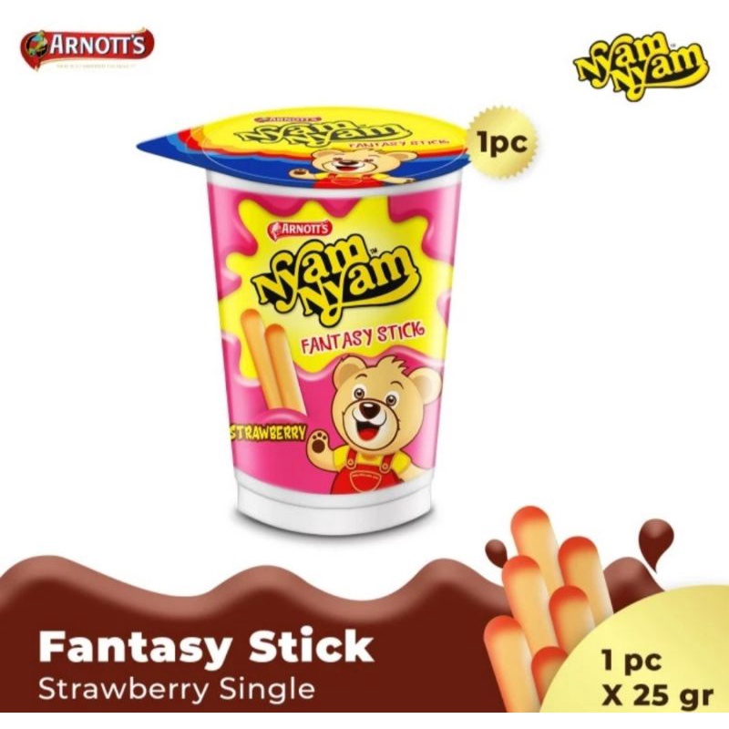 

Arnott's Nyam-Nyam Fantasy Stick Strawberry 25 gr