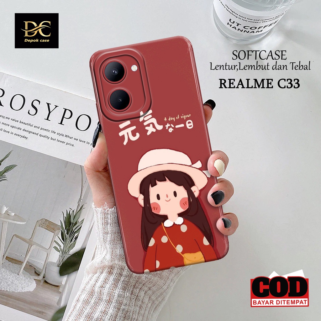 Case Realme C33 Terbaru - Fhasion Case KARTUN - Casing Hp Realme C33 Terbaru - Softcase Hp Realme C3