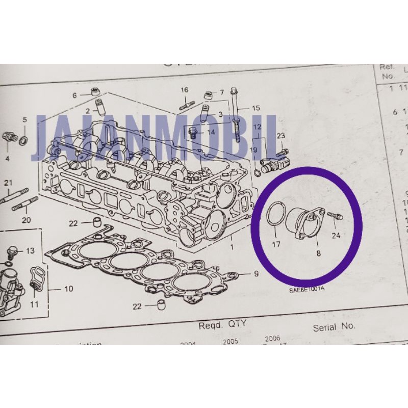 karet seal sil oring tutup noken as brio crv jazz mobilio  oring plug noken as city crv jazz oring g