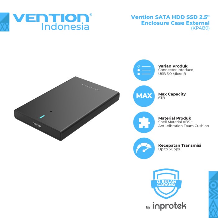 Vention SATA HDD SSD 2.5" Enclosure Case External - SATA