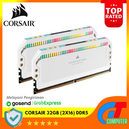 CORSAIR DOMINATOR PLATINUM RGB DDR5 32GB DUAL - CMT32GX5M2B-5200C40W